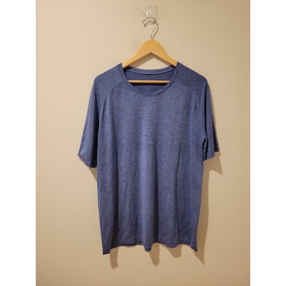 Lululemon Metal Vent Tech Shirt Short Sleeve Blue 2XL Sport Athletic Preppy